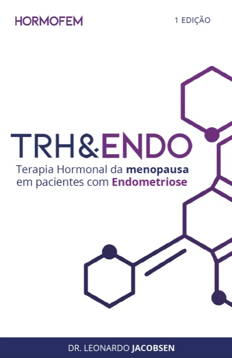 Capa do livro TRH e ENDO, terapia hormonal da menopausa em pacientes com endometriose
